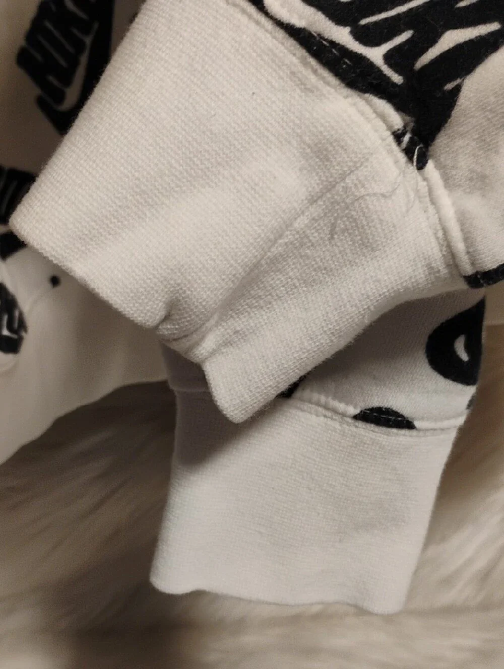 (C-76) Nike Sport Essentials All-Over Logo Print Discontinued Hoodie